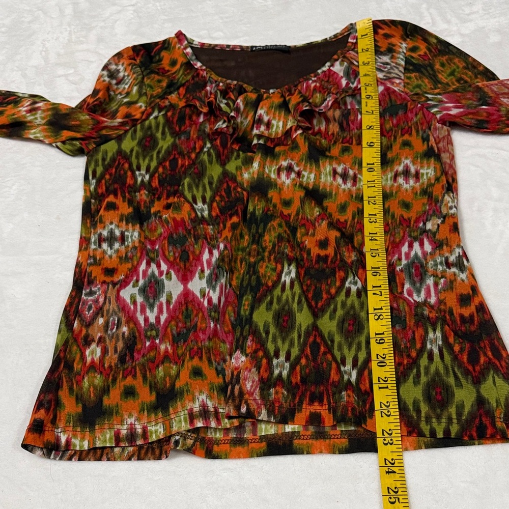 I.N. Studio Multicolor Abstract Blouse - Picture 4 of 5